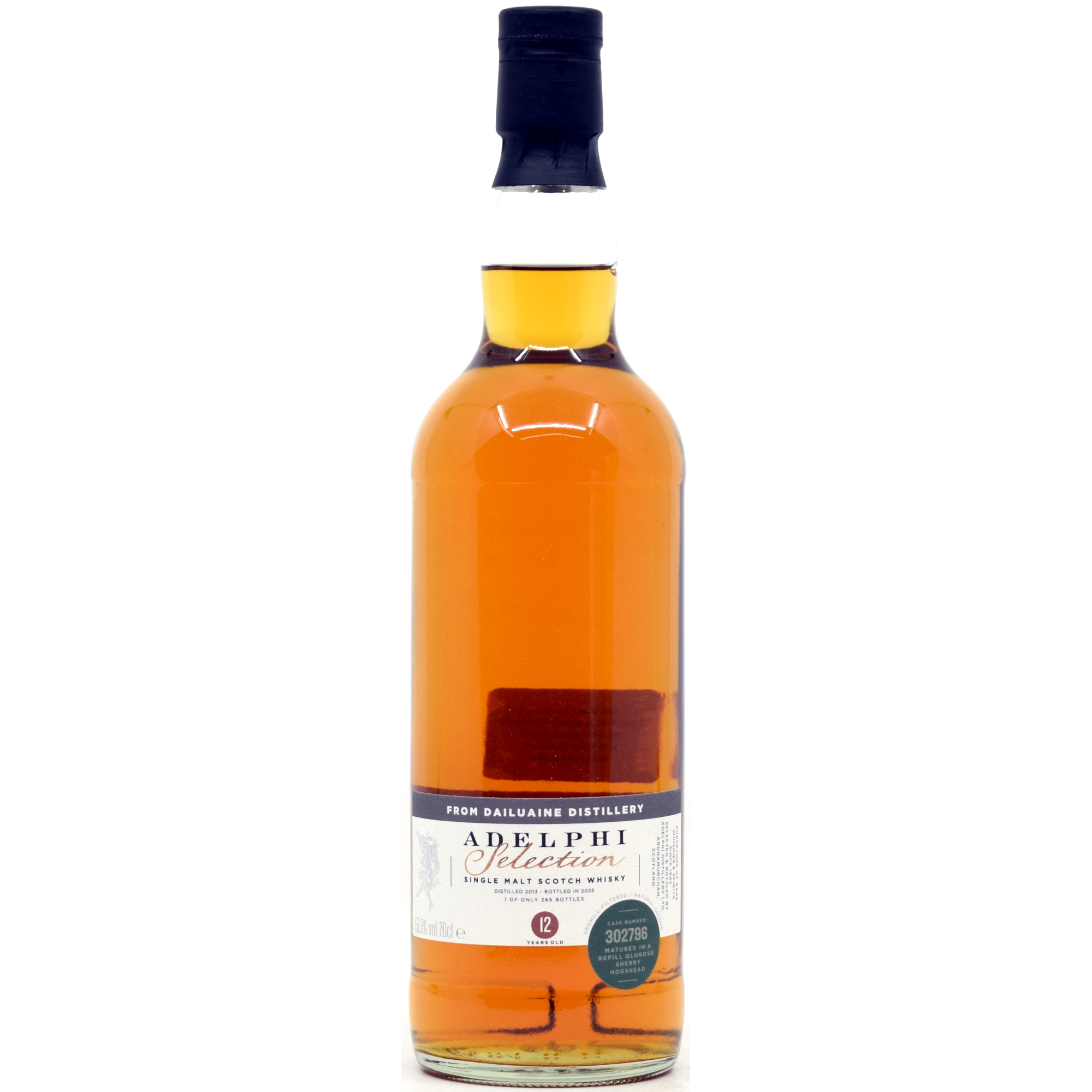 Dailuaine 12 Jahre 2013/2025 Oloroso Sherry Cask #302796 Adelphi 53,5% vol.