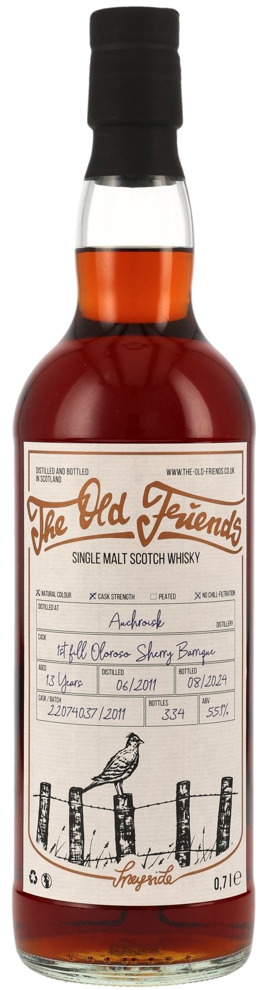 auchroisk_ToF Auchroisk 13 Jahre 2011/2024 1st Fill Oloroso Sherry The Old Friends 55,1% vol.