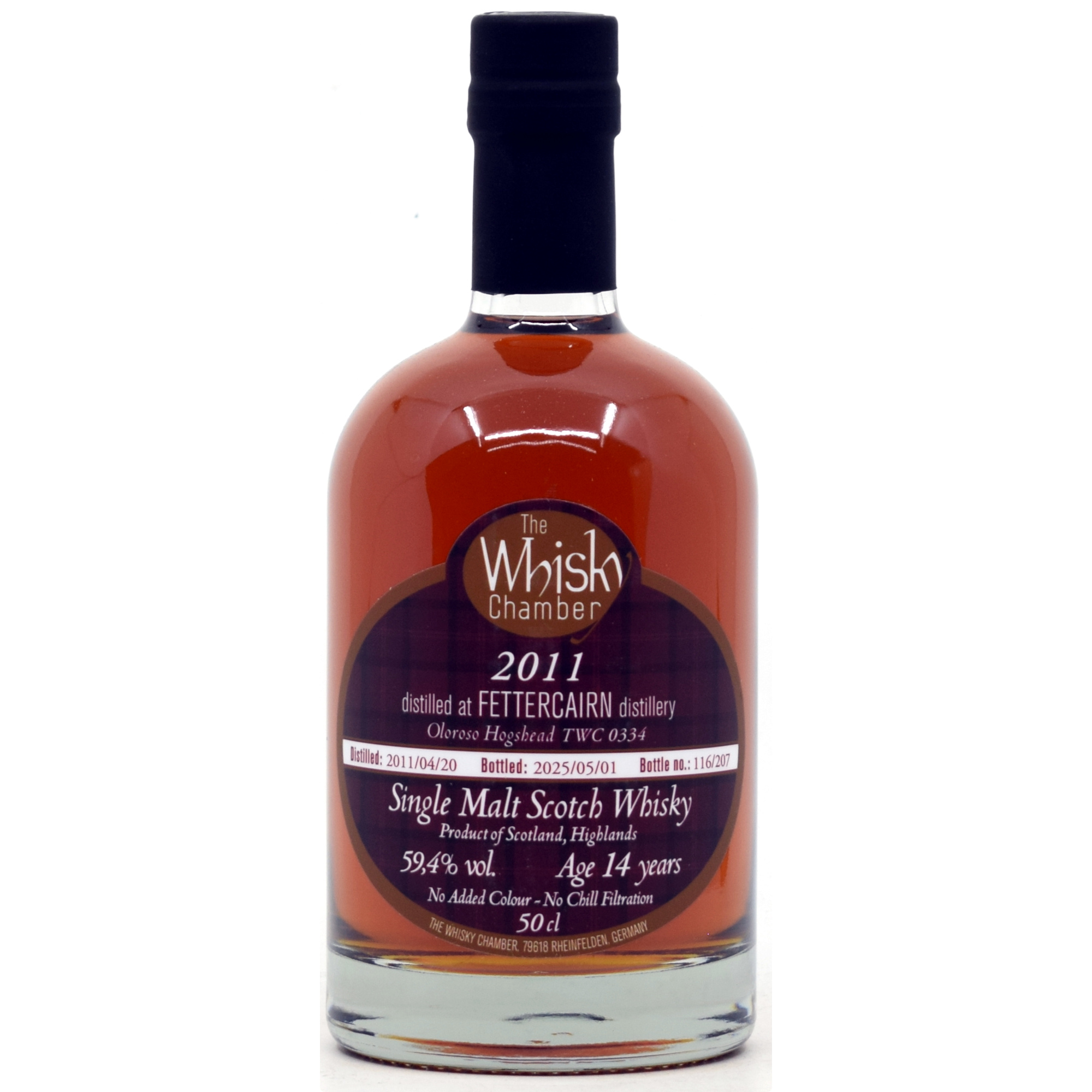 Fettercairn 14 Jahre 2011/2025 Oloroso Sherry Cask The Whisky Chamber 59,4% vol.