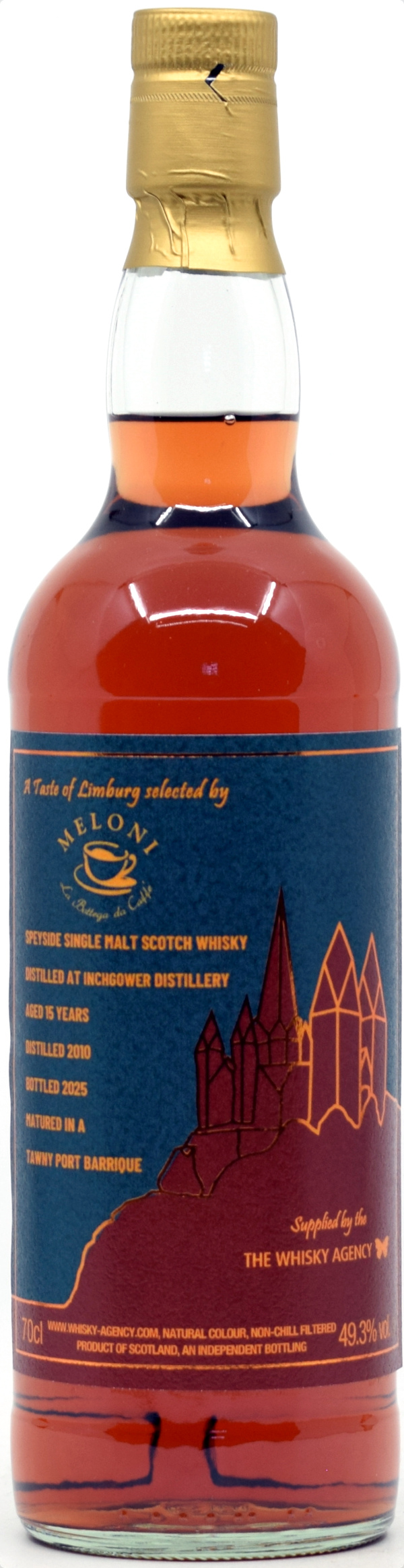 inchgower_2010_TWA Inchgower 2010/2025 Tawny Port Cask The Whisky Agency Jointbottling Café Meloni 49,3% vol.