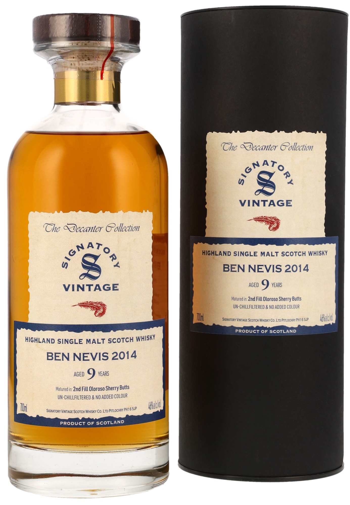 Ben-Nevis-2014-decanter Ben Nevis 2014/2024 Sherry Cask Signatory Vintage The Decanter Collection 46% vol.