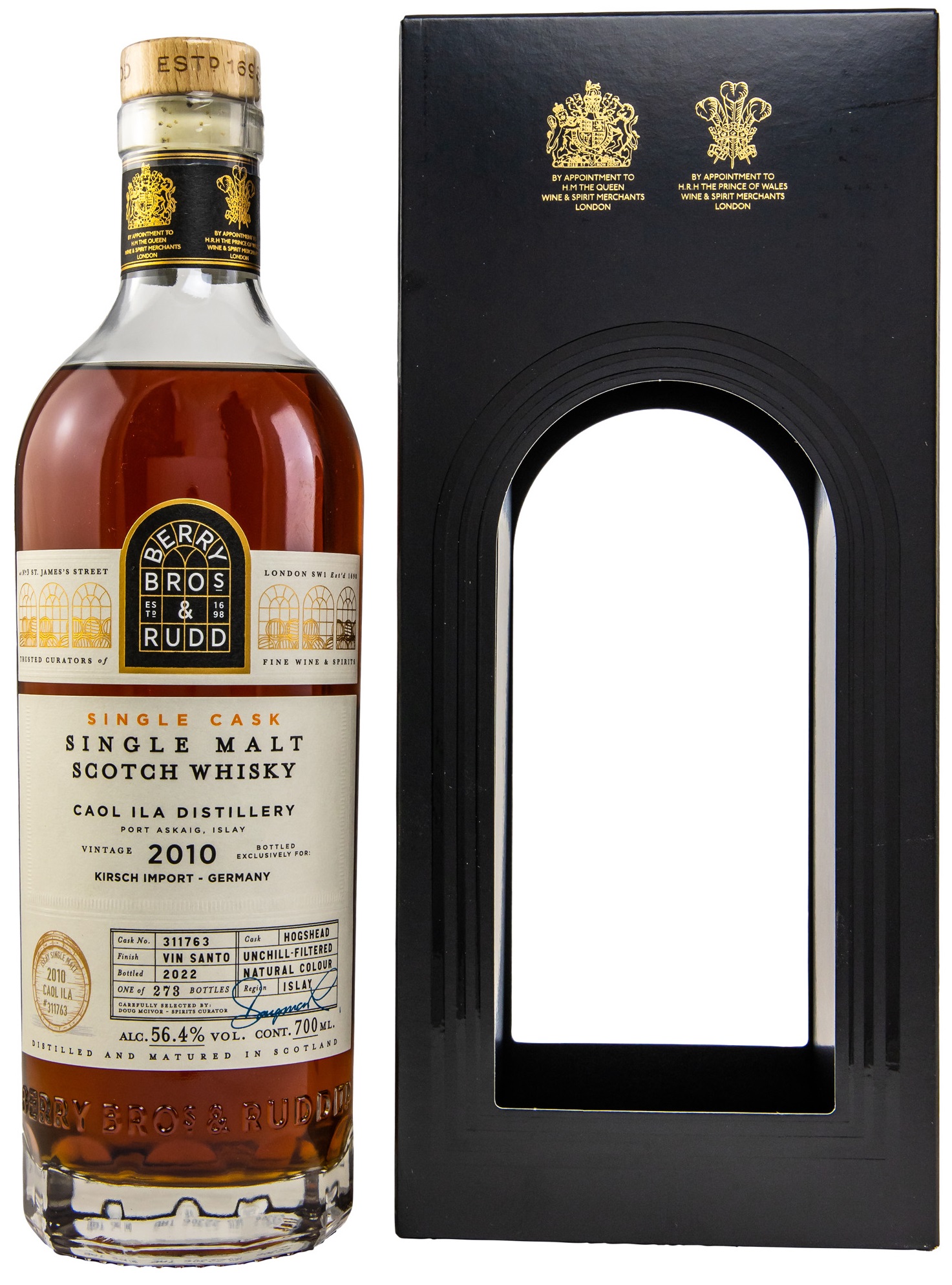 Caol Ila 2010/2022 Vin Santo Cask Berry Bros. & Rudd #311763 56,4% vol.