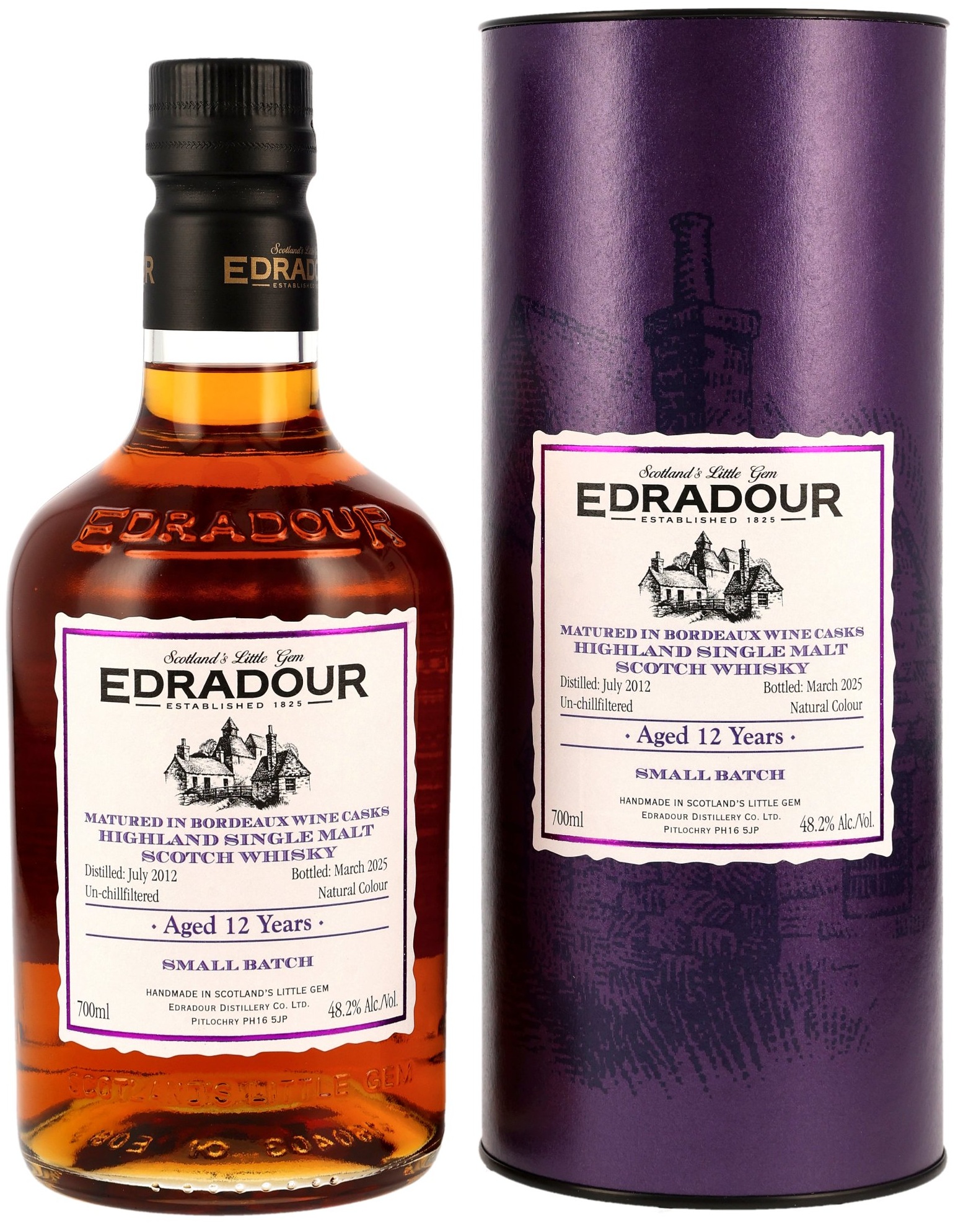 Edradour-2012-bordeaux Edradour 12 Jahre 2012/2025 Bordeaux Wine Cask 48,2% vol.