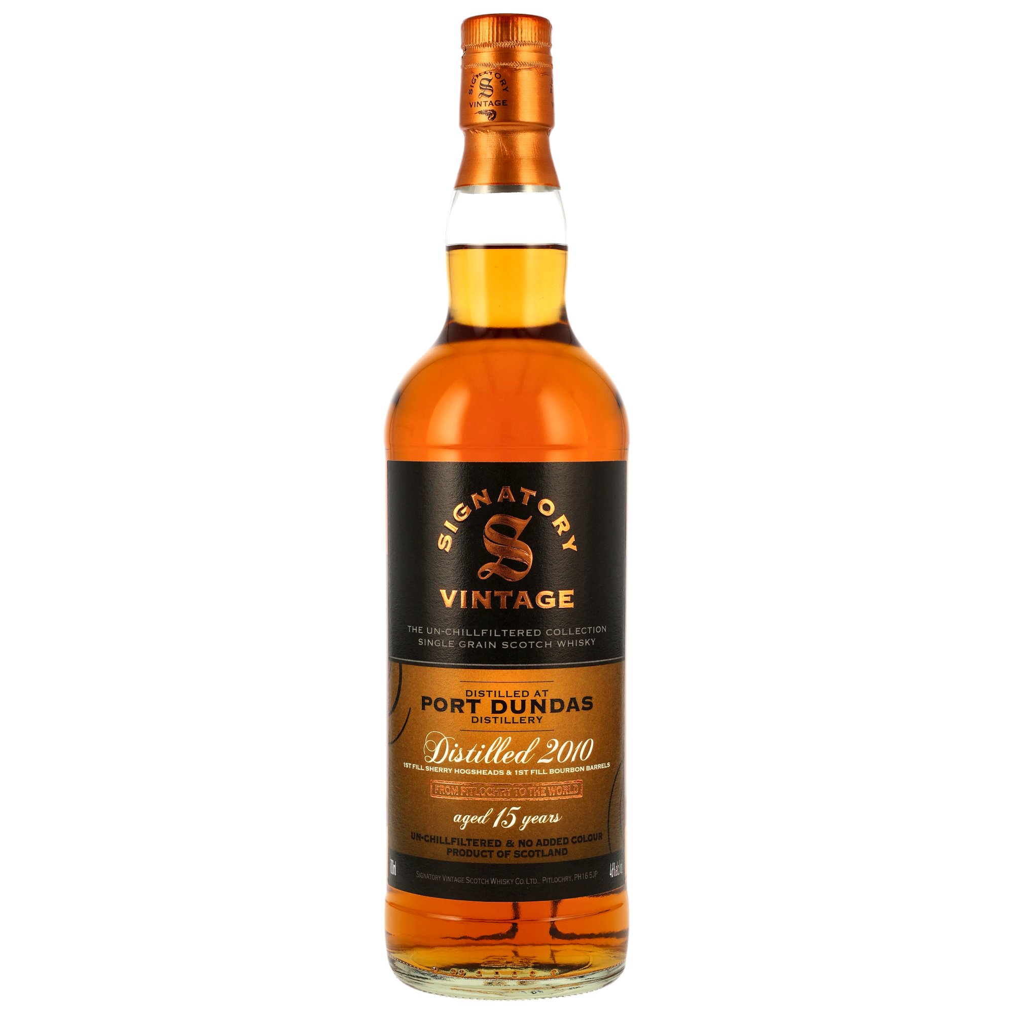 Port Dundas 15 Jahre 2010/2026 Sherry Cask Signatory Vintage Un-Chillfiltered 46% vol.