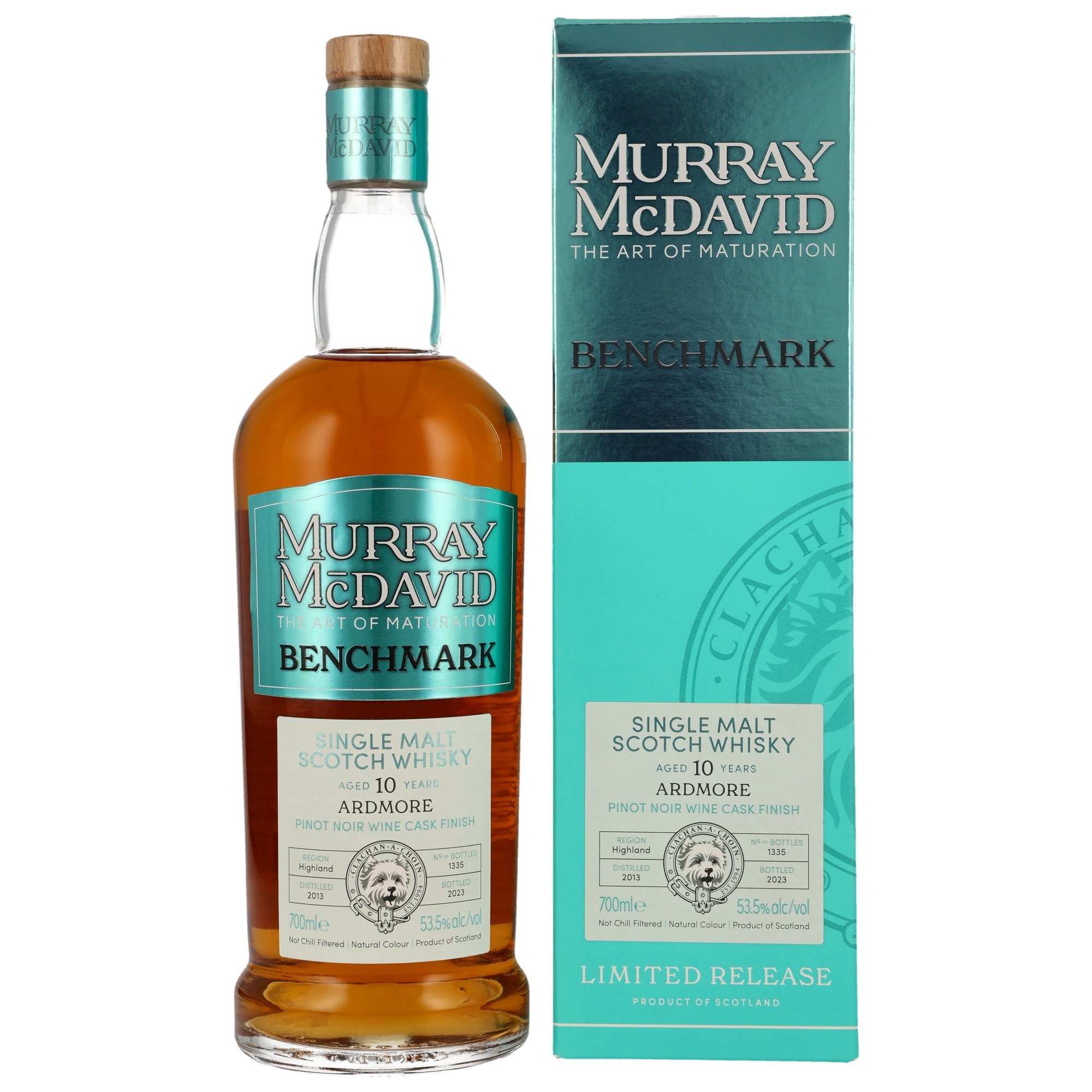 Ardmore 2013/2023 Pinot Noir Cask Murray McDavid Benchmark 53,5% vol