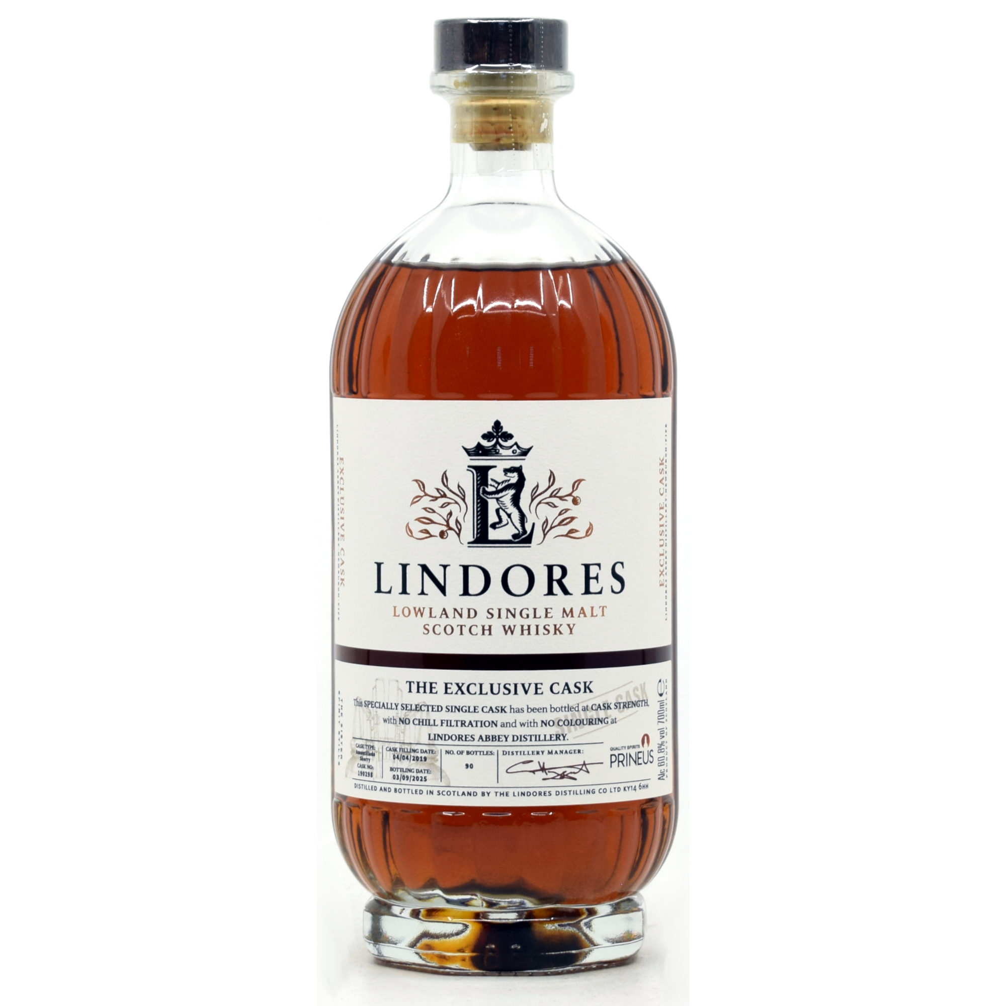 Lindores 2019/2025 Amontillado Single Cask 10th anniversary deinwhisky.de #190298 60,4% vol.