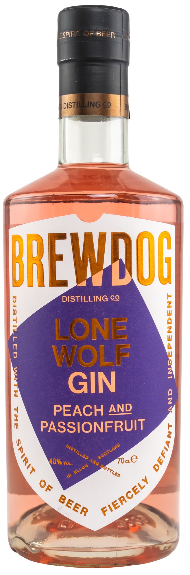 BrewDog-LoneWolf-White-Peach Brewdog LoneWolf Peach & Passionfruit Gin 40% vol.